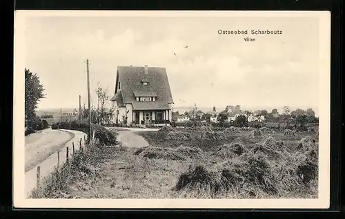 AK Ostseebad Scharbeutz, Blick auf die Villen