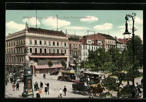 AK Berlin, Strassenpartie Unter den Linden