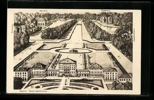 AK München, Schloss Nymphenburg