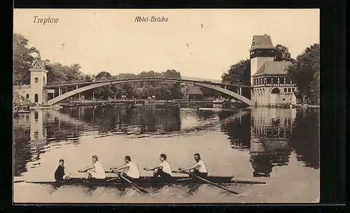 AK Berlin-Treptow, Blick auf die Abtei-Brücke