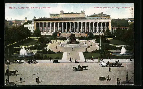 AK Berlin, Lustgarten mit dem königlichen Museum