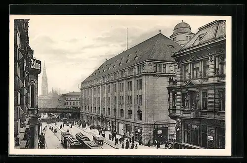 AK Berlin, Königstrasse am Bahnhof, Alexanderplatz