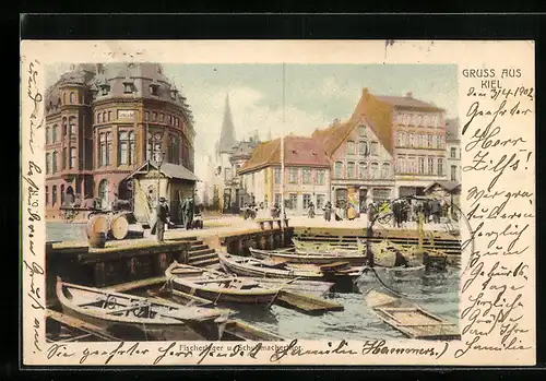 AK Kiel, Fischerleger und Schuhmacherthor, Bootsanleger
