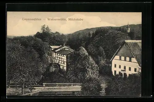 AK Gremsmühlen, Wassermühle und Milchstube