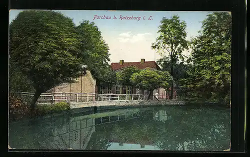 AK Farchau b. Ratzeburg i. L., Haus am Teichufer