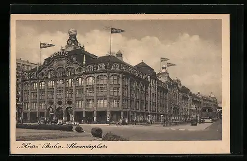 AK Berlin, das Kaufhaus Hertie auf dem Alexanderplatz