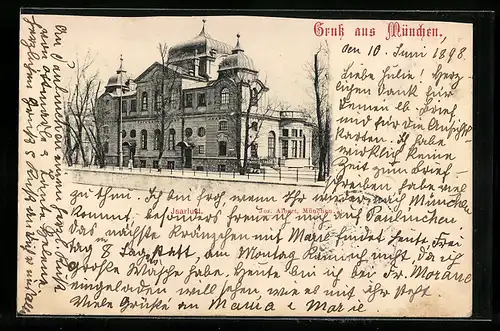 AK München, Gasthaus Isarlust