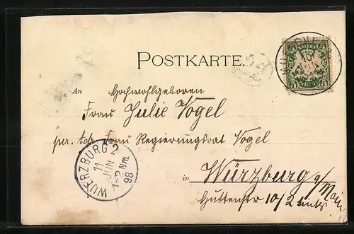 AK München, Gasthaus Isarlust