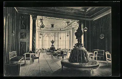 AK Wiesbaden, Neues Curhaus, Blick in den Spielsaal