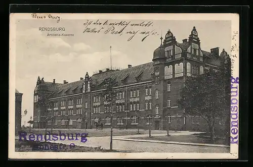 AK Rendsburg, Artillerie-Kaserne