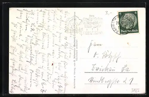 AK Obergrainau, Strasse durch den Ort