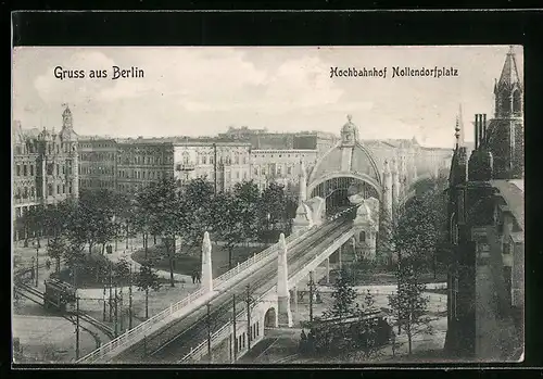 AK Berlin-Schöneberg, Hochbahnhof Nollendorfplatz