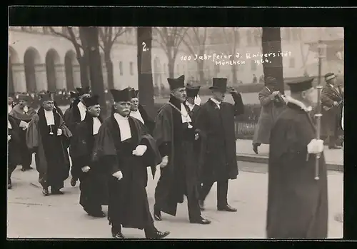 AK München, 100 Jahrfeier d. Universität 1926, Parade