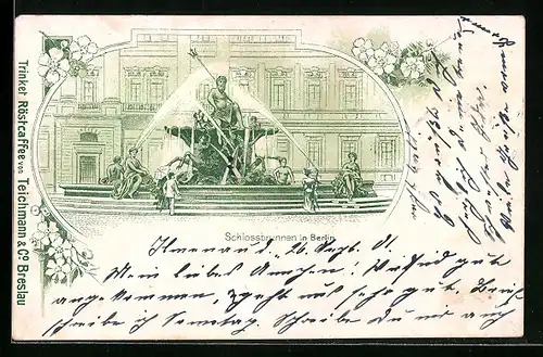 Lithographie Berlin, Schlossbrunnen
