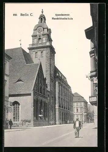 AK Berlin, Handelshochschule in der Spandauerstrasse