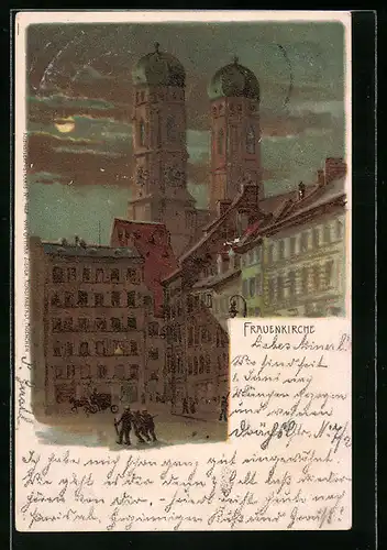 Lithographie München, Frauenkirche