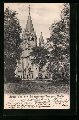 AK Berlin, Scharnhorst-Strasse mit Gnadenkirche