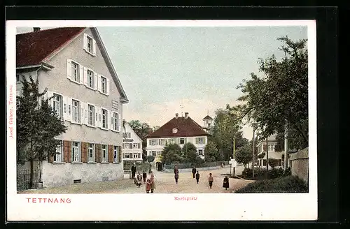 AK Tettnang, Ortspartie am Karlsplatz