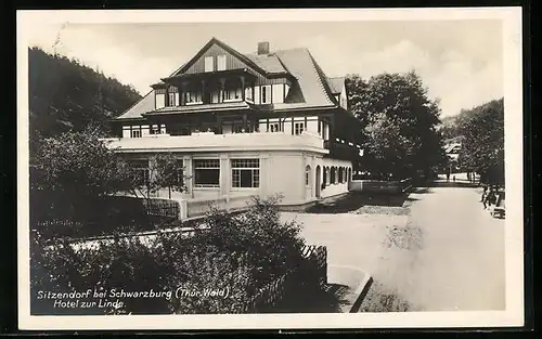 AK Sitzendorf bei Schwarzburg, Hotel zur Linde