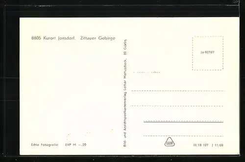 AK Kurort Jonsdorf, FDGB-Ferienheim Jonashof