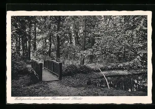 AK Bremen, Egestorff-Stiftung, Altenheim, Waldpartie zwischen Heim und Heide