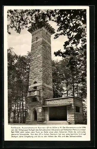 AK Fellbach, Aussichtsturm Kernen