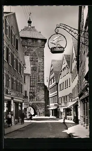 AK Reutlingen, Katharinenstrasse mit Tübinger Tor