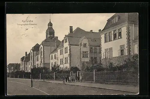 AK Karlsruhe, Telegraphen-Kaserne