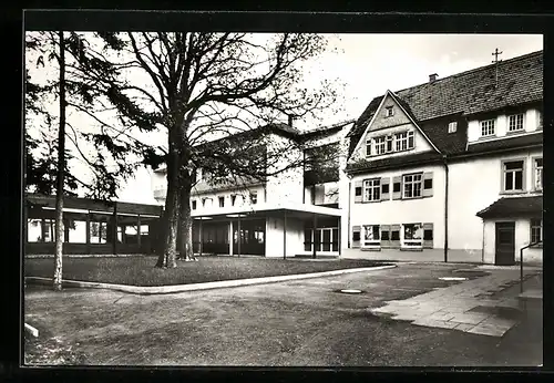 AK Karlsruhe, Bibelheim der Mennoniten Thomashof e. V., Hofansicht