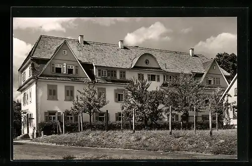 AK Karlsruhe, Bibel- und Erholungsheim Thomashof, Strassenansicht