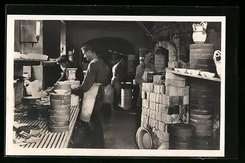 AK Meissen, Staatl. Porzellan-Manufaktur, Brennofen