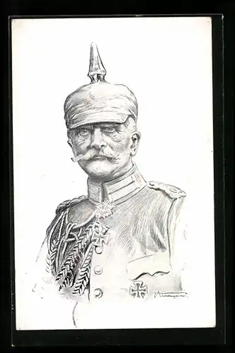 AK Generalfeldmarschall von Mackensen mit Pickelhaube