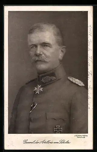 AK General der Artillerie von Scholtz in Uniform