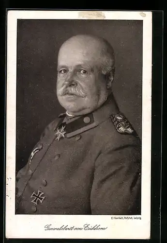 AK Heerführer Generaloberst von Eichhorn, Portrait in Uniform