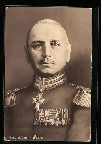 AK Portrait des Generaloberst von Kluck in Uniform