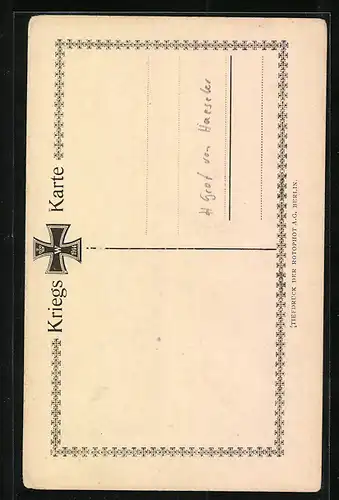 AK Heerführer Gottlieb von Haeseler