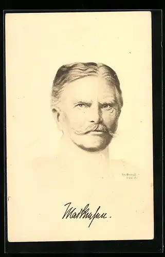 Künstler-AK Brüncker: General von Mackensen