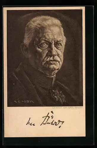 Künstler-AK Heerführer von Bülow in Uniform