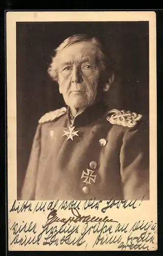 AK Heerführer, Porträt Generalfeldmarschall v. Haeseler