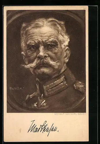 AK Generalfeldmarschall August von Mackensen, Porträt in Uniform