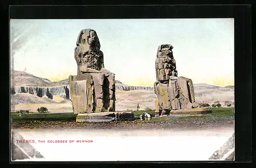 AK Thebes / Theben, The Colosses of Memnon