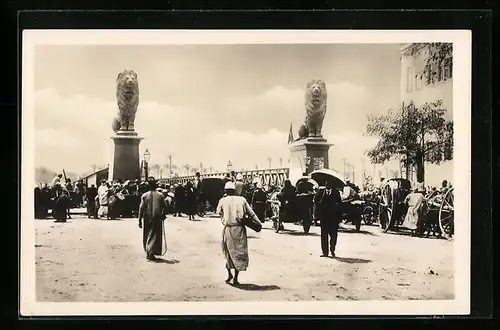 AK Cairo, The Kasr-el-Nil Bridge