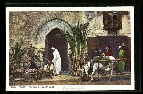 AK Cairo, Vendors of Sugar Cane