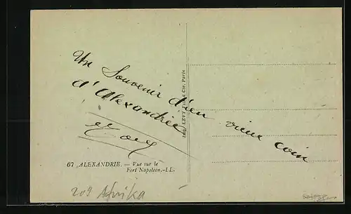 AK Alexandria, Fort Napoleon et Bazar