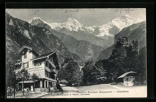 AK Interlaken, Pension Schlössli Unspunnen