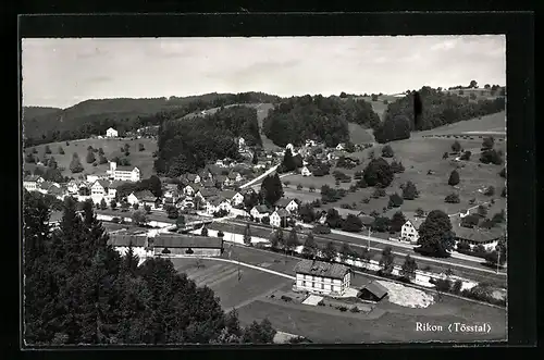 AK Rikon /Tösstal, Gesamtansicht von oben