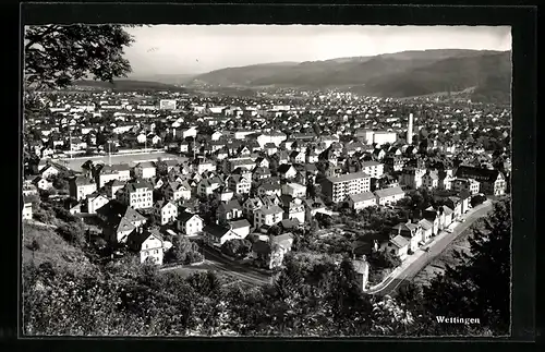 AK Wettingen, Teilansicht der Stadt