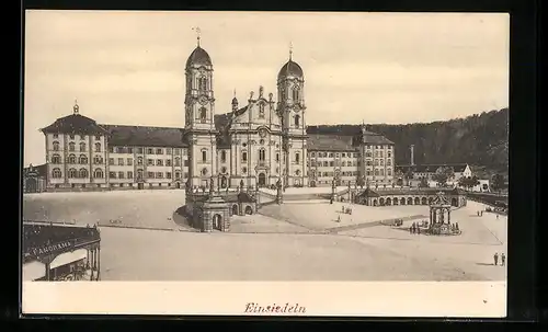 AK Einsiedeln, Platz mit Kirche
