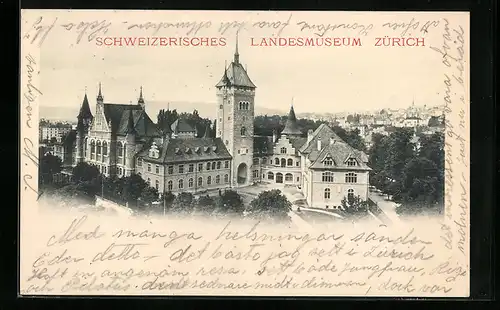 AK Zürich, Schweizerisches Landesmuseum