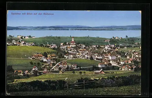 AK Speicher, Totalansicht mit Blick auf den Bodensee